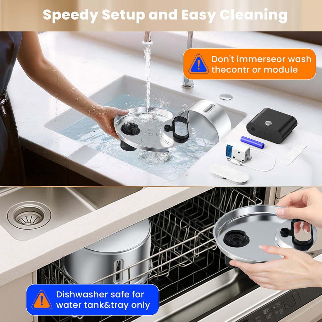 Cat Water Fountain, 3.5L Automatic Stainless Steel Pet Fountain Dog Water Dispenser for Cats, Dogs, Multiple Pets, 118oz/0.92Gal